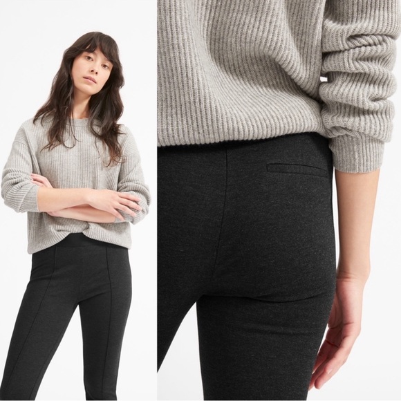 NEW Everlane Stretch Ponte Crop Pant Dark Grey Size 8 - Picture 4 of 7